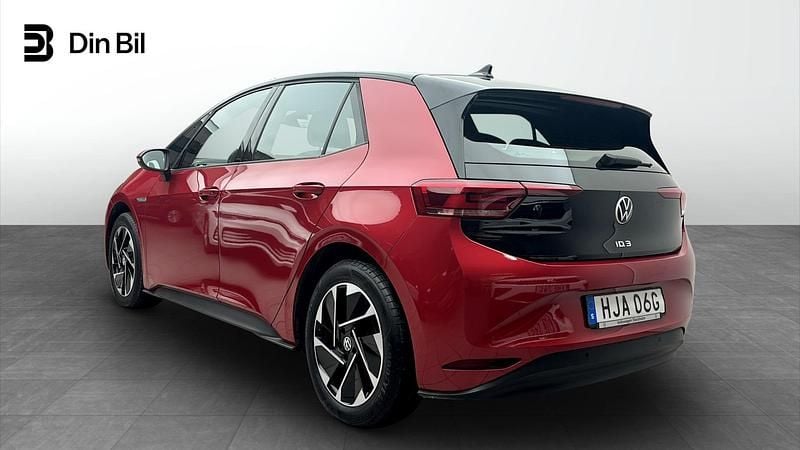 Begagnad VW ID.3 Comfortline 150 kW (204 HK) 2022 Kings red metallic black Halvkombi