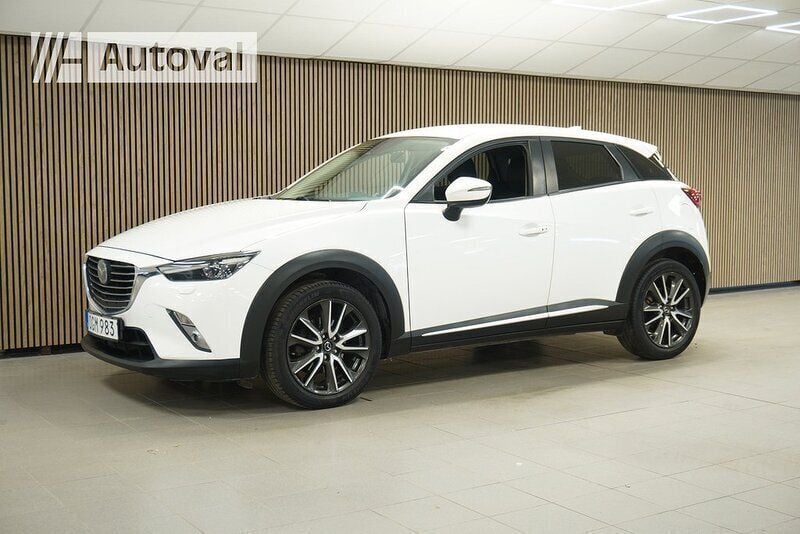 Vit Begagnad 2016 Mazda CX-3 SUV | 169 700 kr (Lite dyr) - Bild 1/4