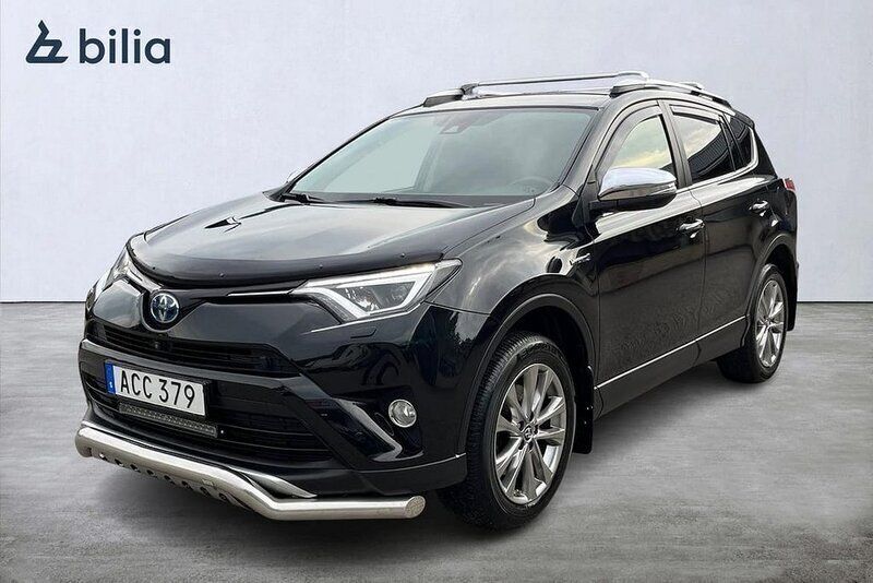 Svart Begagnad 2015 Toyota RAV4 Hybrid Executive SUV | 209 900 kr (Marknadspris) - Bild 1/4