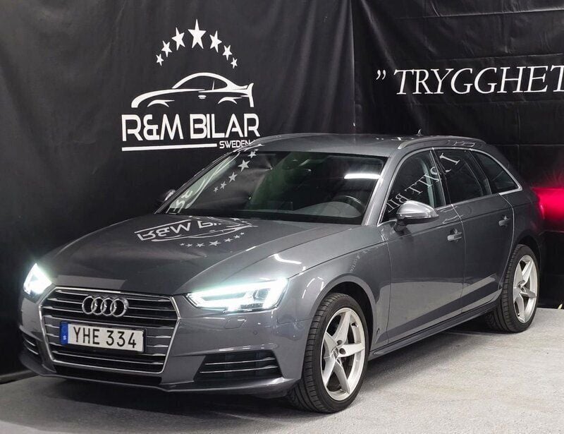 Grå Begagnad 2016 Audi A4 Kombi | 189 800 kr (Marknadspris) - Bild 1/4