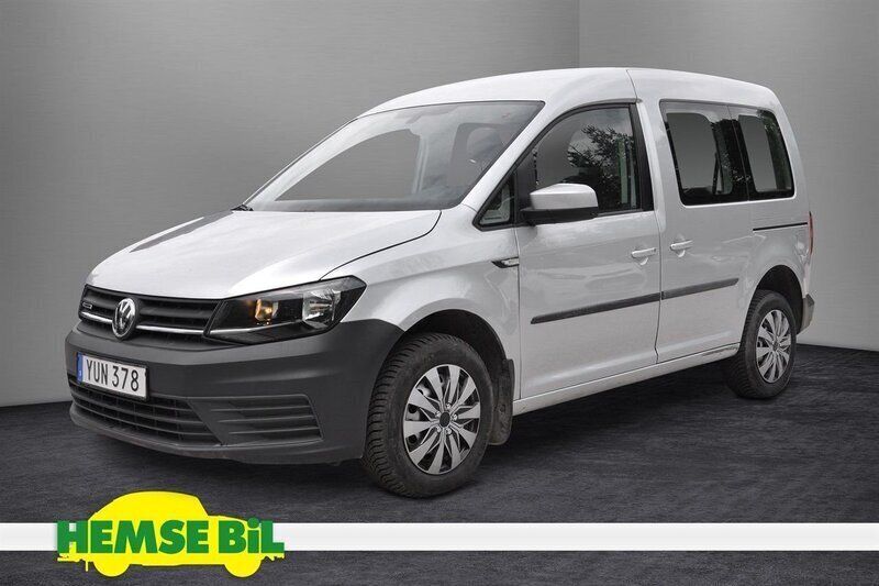 Silver Begagnad 2018 VW Caddy Life Minibuss | 144 900 kr (Dyr) - Bild 1/4