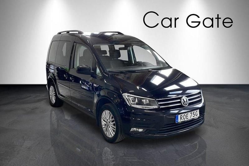 Begagnad VW Caddy 150 HK (110 kW) 2019 Svart Minibuss