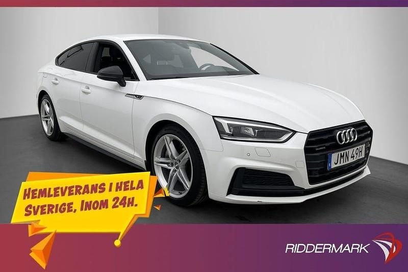 Vit Begagnad 2019 Audi A5 S-Line Sportkupé | 269 900 kr (Superpris) - Bild 1/3