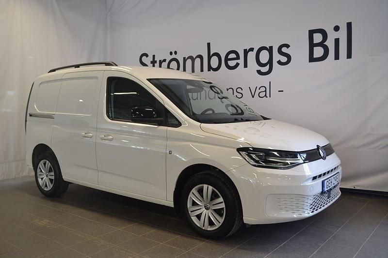 Vit Begagnad 2024 VW Caddy Minibuss | 389 000 kr (Dyr) - Bild 1/4