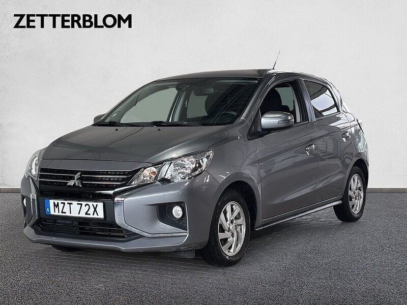 Gråmetallic Begagnad 2022 Mitsubishi Space Star Halvkombi | 139 900 kr (Marknadspris) - Bild 1/4