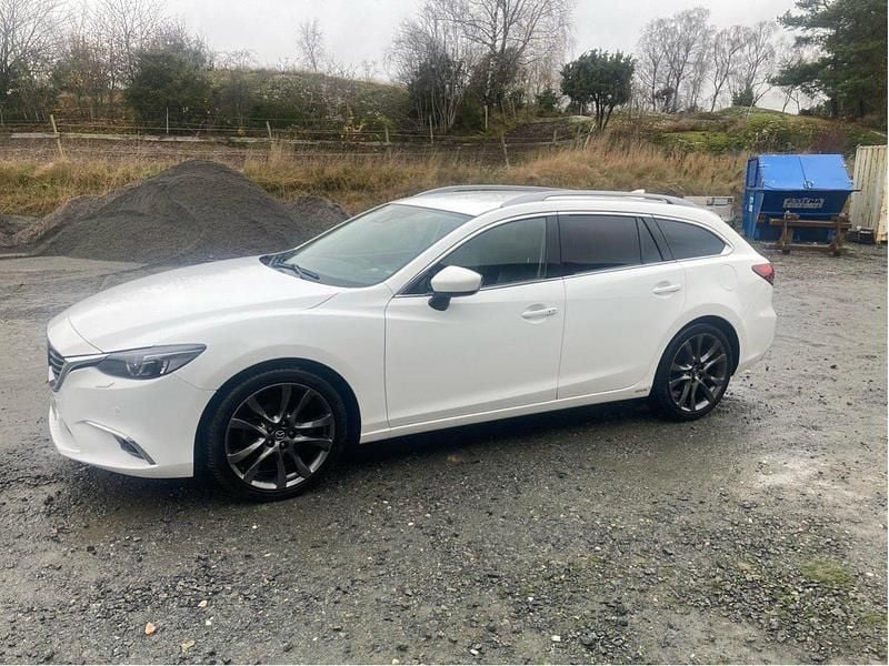 Vit Begagnad 2015 Mazda 6 Kombi | 119 900 kr (Marknadspris) - Bild 1/4
