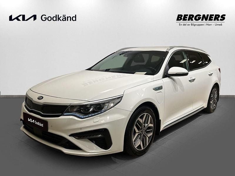 Vit Begagnad 2019 Kia Optima Hybrid Advance Sedan | 169 900 kr (Bra pris) - Bild 1/4