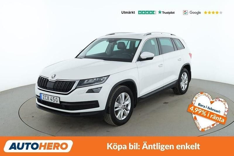 Vit Begagnad 2017 Skoda Kodiaq Style SUV | 212 000 kr (Bra pris) - Bild 1/4