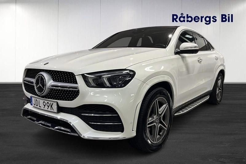 Vit Begagnad 2020 Mercedes GLE350 AMG Sportkupé | 629 800 kr (Superpris) - Bild 1/4
