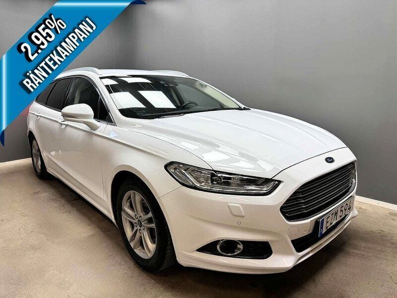 Vit Begagnad 2018 Ford Mondeo Business Edition Kombi | 119 900 kr (Marknadspris) - Bild 1/4