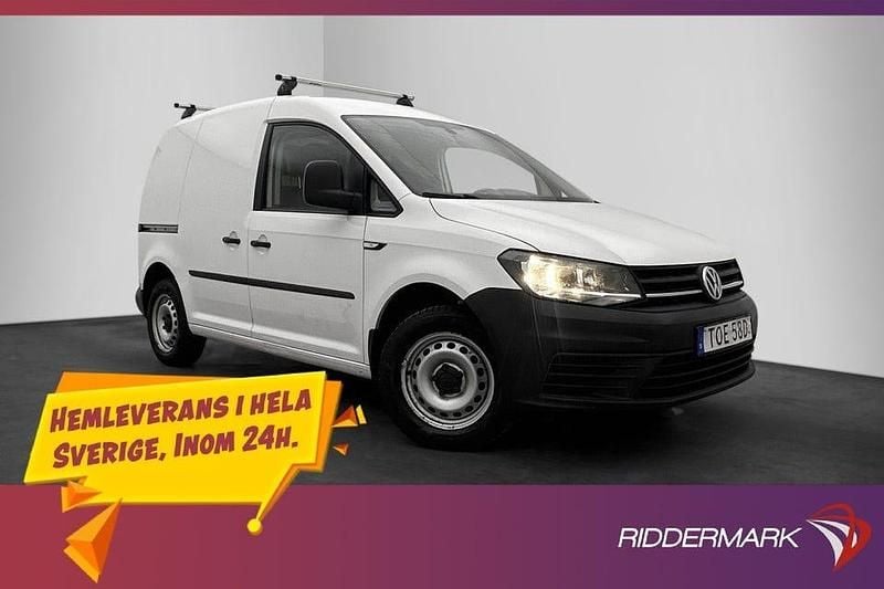 Vit Begagnad 2019 VW Caddy Minibuss | 129 800 kr (Marknadspris) - Bild 1/3