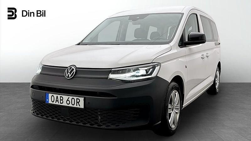 Vit Begagnad 2022 VW Caddy Maxi Life Minibuss | 399 900 kr (Dyr) - Bild 1/4