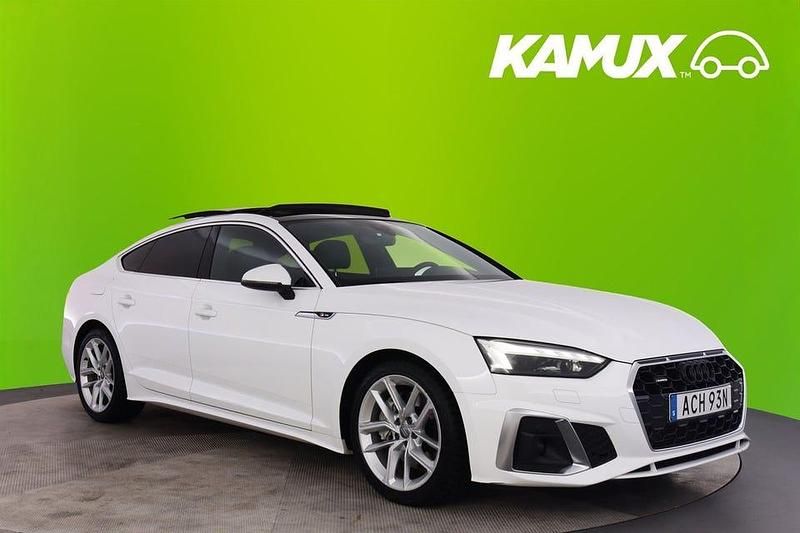 Vit Begagnad 2021 Audi A5 S-Line Sportkupé | 319 800 kr (Bra pris) - Bild 1/4