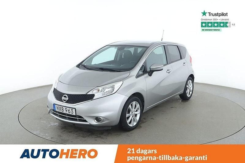Silver Begagnad 2015 Nissan Note Acenta Minibuss | 126 000 kr (Marknadspris) - Bild 1/4