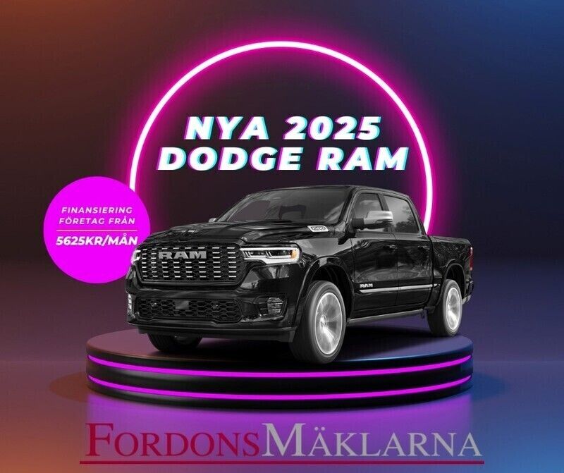 Diamond black Ny 2025 Dodge Ram Pickup | 1 082 640 kr - Bild 1/1