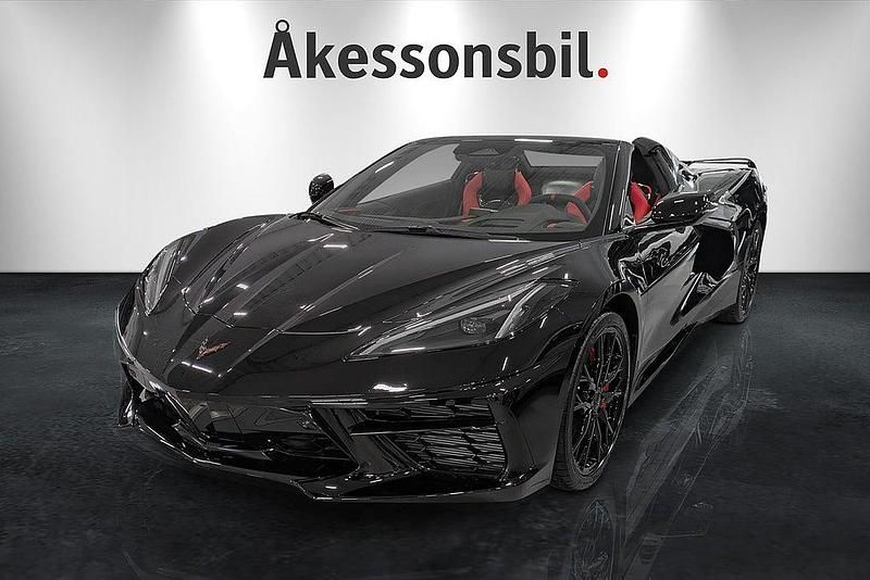 Svart Begagnad 2024 Chevrolet Corvette LT Cab | 1 439 000 kr - Bild 1/4