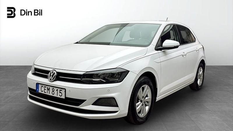 Vit Begagnad 2018 VW Polo Comfortline Halvkombi | 134 900 kr (Marknadspris) - Bild 1/4