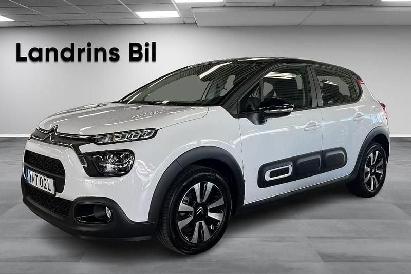 Vit Begagnad 2022 Citroën C3 PureTech Halvkombi | 134 900 kr (Marknadspris) - Bild 1/4