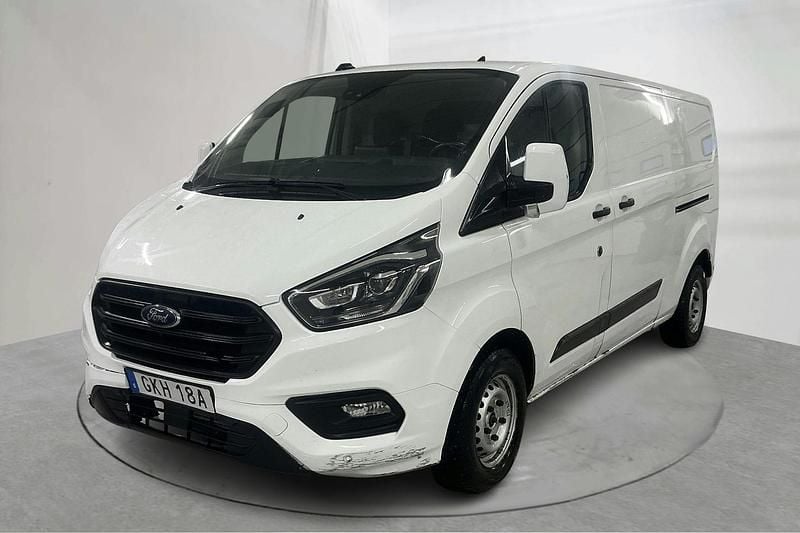 Vit Begagnad 2021 Ford Transit Custom | 163 800 kr (Bra pris) - Bild 1/4