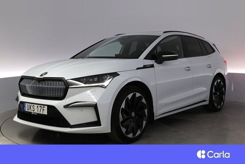 Vit Begagnad 2022 Skoda Enyaq iV SportLine SUV | 387 900 kr - Bild 1/4