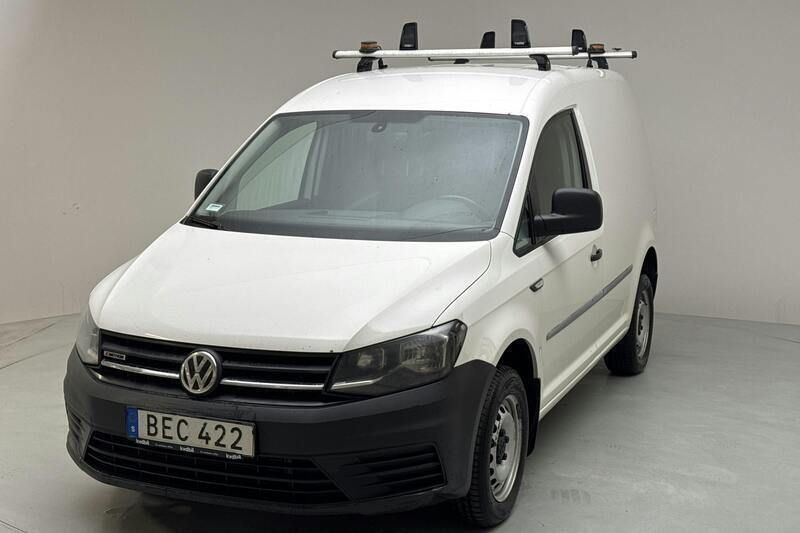 Vit Begagnad 2018 VW Caddy Minibuss | 119 000 kr - Bild 1/4
