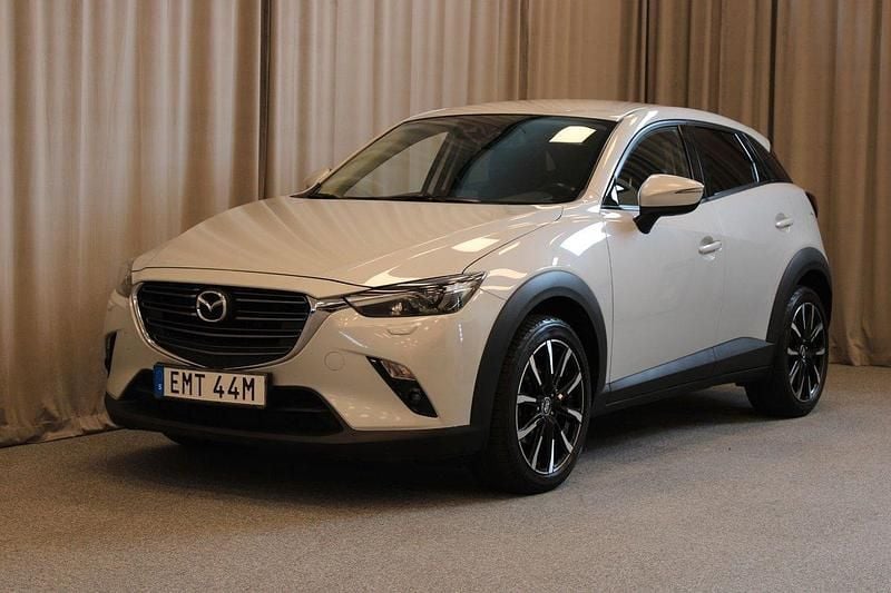 Vit Begagnad 2019 Mazda CX-3 SUV | 169 900 kr (Marknadspris) - Bild 1/4