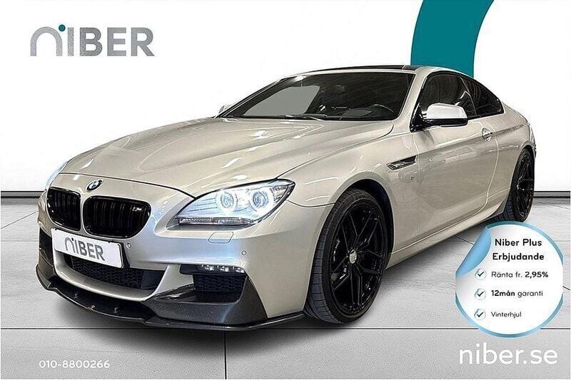 Silver Begagnad 2014 BMW 640 M Sport Sportkupé | 329 900 kr (Marknadspris) - Bild 1/4