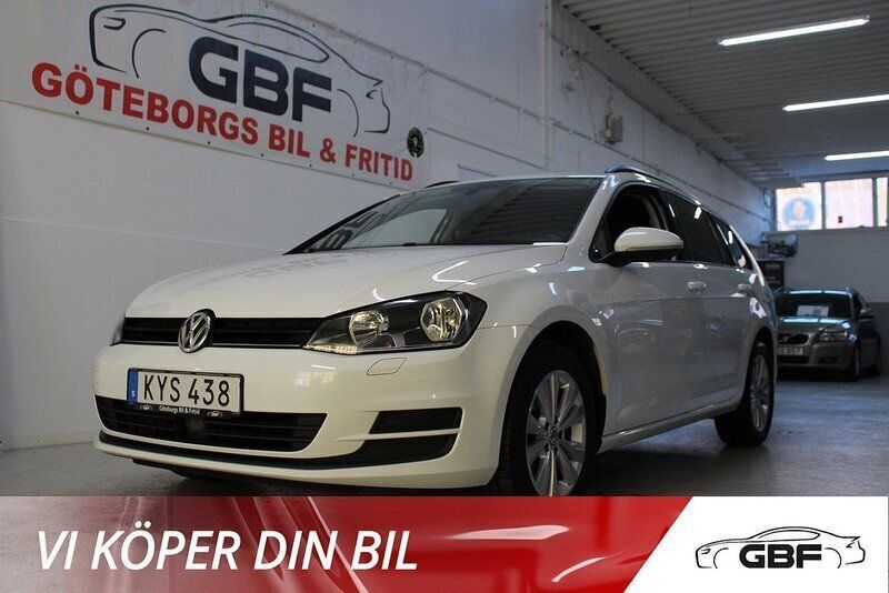 Vit Begagnad 2015 VW Golf VII R Kombi | 149 900 kr (Dyr) - Bild 1/4