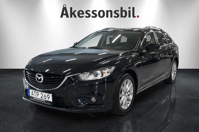 Svart Begagnad 2016 Mazda 6 Core Kombi | 179 000 kr (Lite dyr) - Bild 1/4