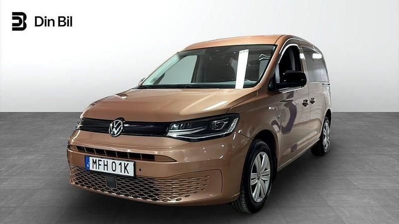 Brun Begagnad 2023 VW Caddy Minibuss | 239 900 kr (Bra pris) - Bild 1/4