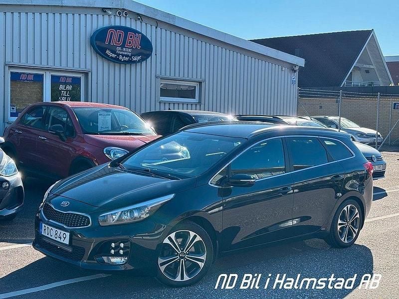 Svart (svart metallic) Begagnad 2016 Kia Ceed GT-Line Kombi | 113 000 kr (Lite dyr) - Bild 1/4