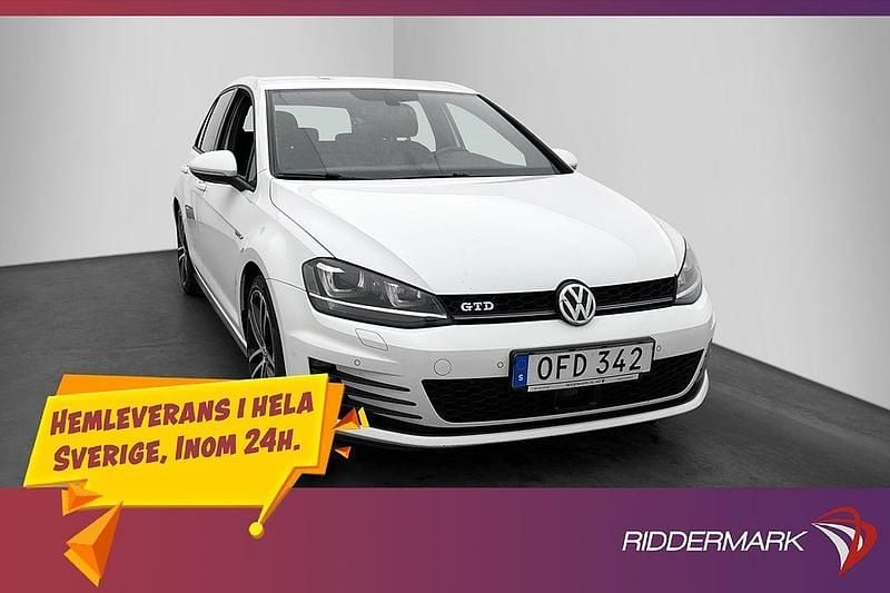 Vit Begagnad 2017 VW Golf VII GTD | 154 900 kr - Bild 1/3