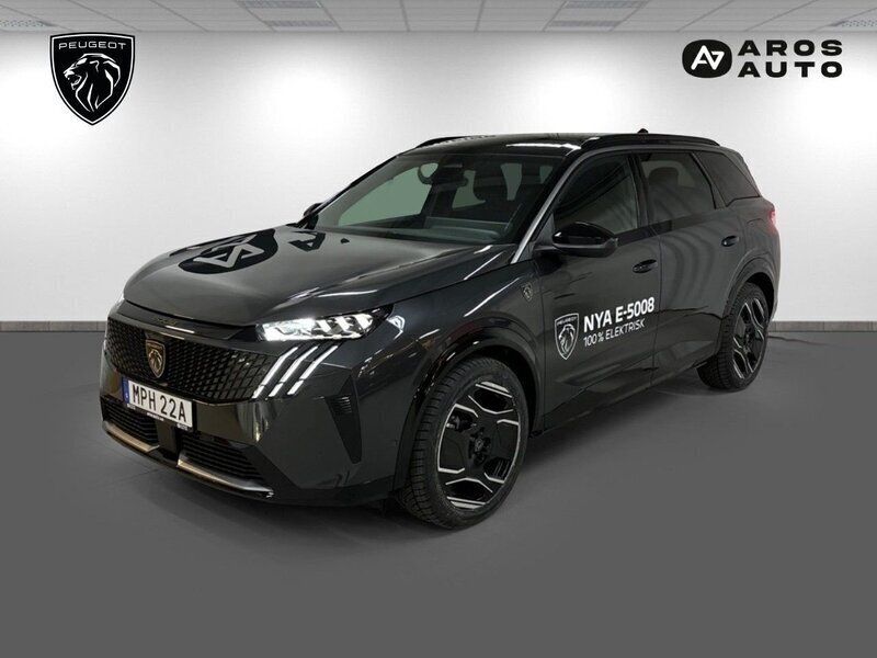 Grå (blå ingaro) Ny 2024 Peugeot e-5008 GT SUV | 609 900 kr (Marknadspris) - Bild 1/4