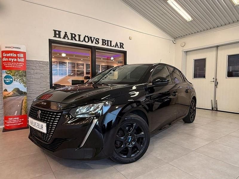 Svart Begagnad 2022 Peugeot 208 Allure Halvkombi | 158 900 kr (Bra pris) - Bild 1/4