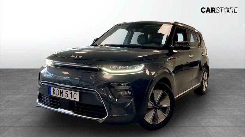 Grå (grey) Begagnad 2022 Kia Soul EV Advance SUV | 209 900 kr (Bra pris) - Bild 1/4