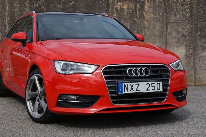 Begagnad Audi A3 S-Line 150 HK (110 kW) 2013 Röd Halvkombi