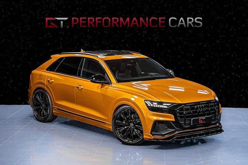 Dragon orange metallic Begagnad 2022 Audi SQ8 Design SUV | 929 900 kr (Marknadspris) - Bild 1/3