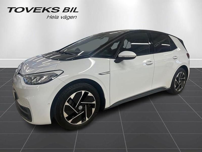 Vit Begagnad 2023 VW ID.3 Pro Halvkombi | 279 900 kr (Marknadspris) - Bild 1/4
