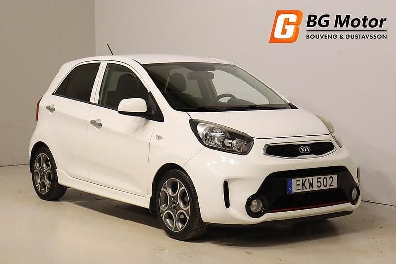 Begagnad Kia Picanto 67 HK (49 kW) 2016 Vit Halvkombi