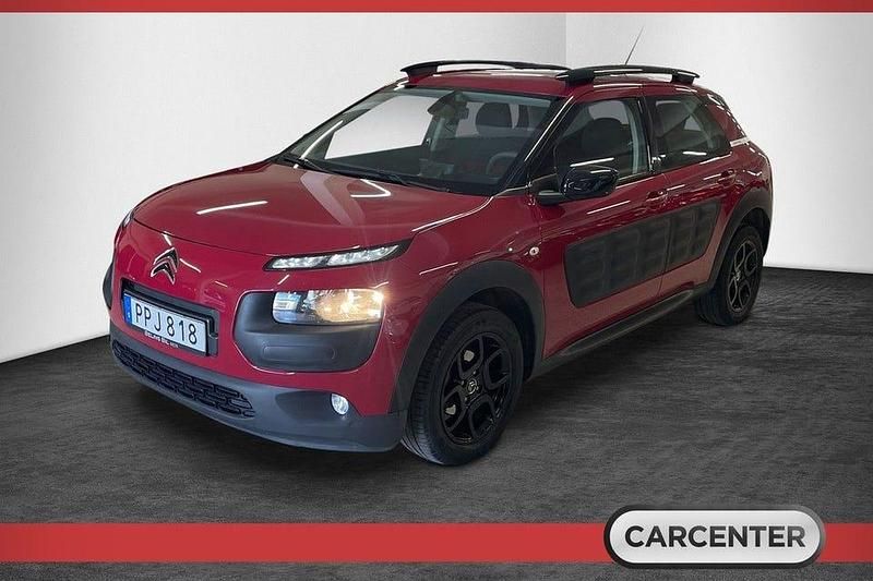Röd Begagnad 2016 Citroën C4 Cactus PureTech Halvkombi | 112 500 kr (Marknadspris) - Bild 1/4