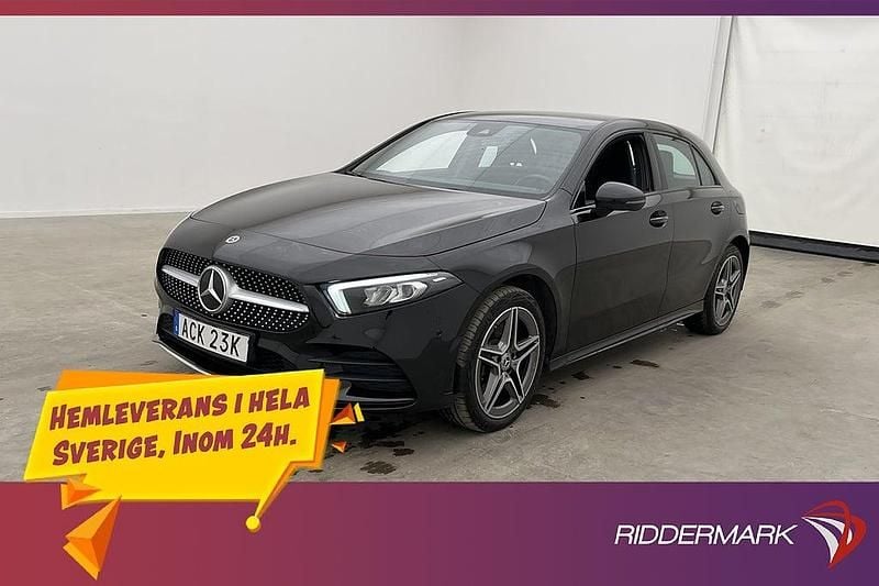 Svart Begagnad 2021 Mercedes A250 AMG Halvkombi | 289 800 kr (Marknadspris) - Bild 1/3