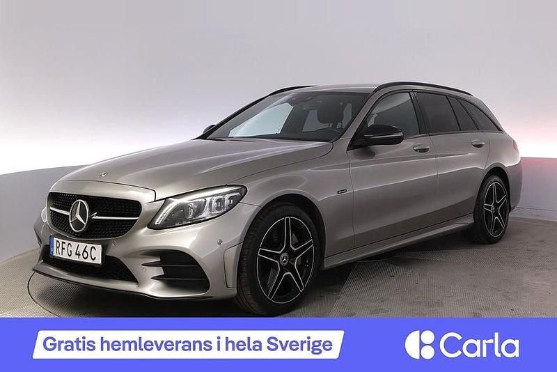 Silver Begagnad 2021 Mercedes C300e AMG Kombi | 299 900 kr (Superpris) - Bild 1/4