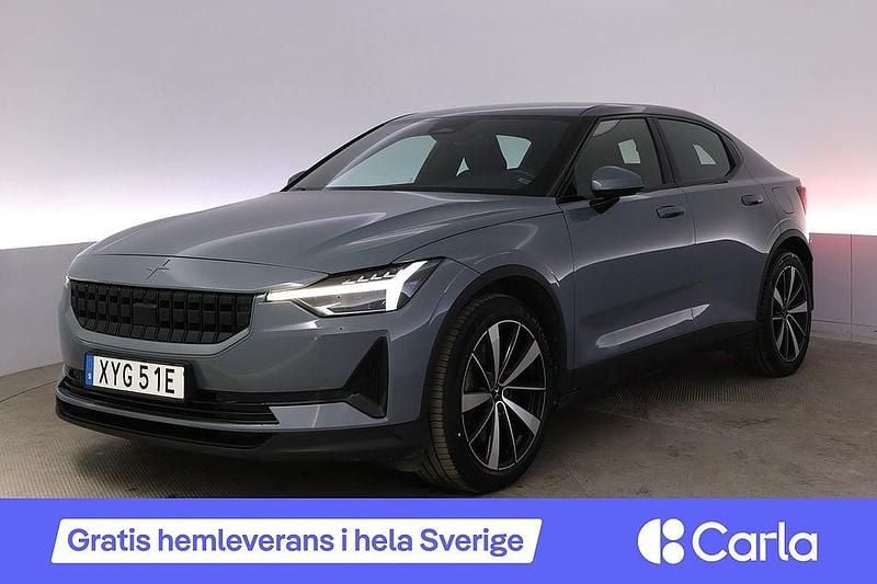 Begagnad Polestar 2 Long Range Single Motor 219 kW (299 HK) 2021 Grå Halvkombi