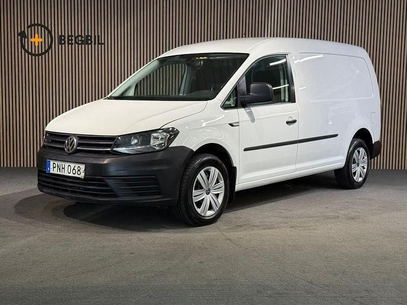 Vit Begagnad 2017 VW Caddy Maxi Minibuss | 189 400 kr (Marknadspris) - Bild 1/4