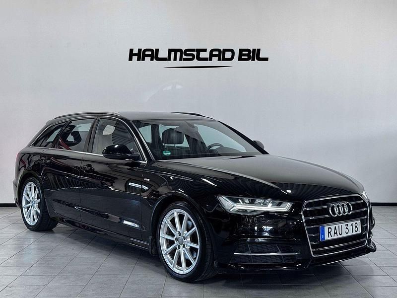 Svart Begagnad 2017 Audi A6 S-Line Kombi | 214 500 kr (Marknadspris) - Bild 1/4
