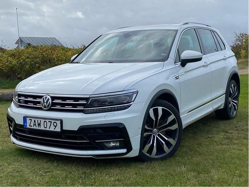 Vit Begagnad 2018 VW Tiguan GT SUV | 219 000 kr (Lite dyr) - Bild 1/4