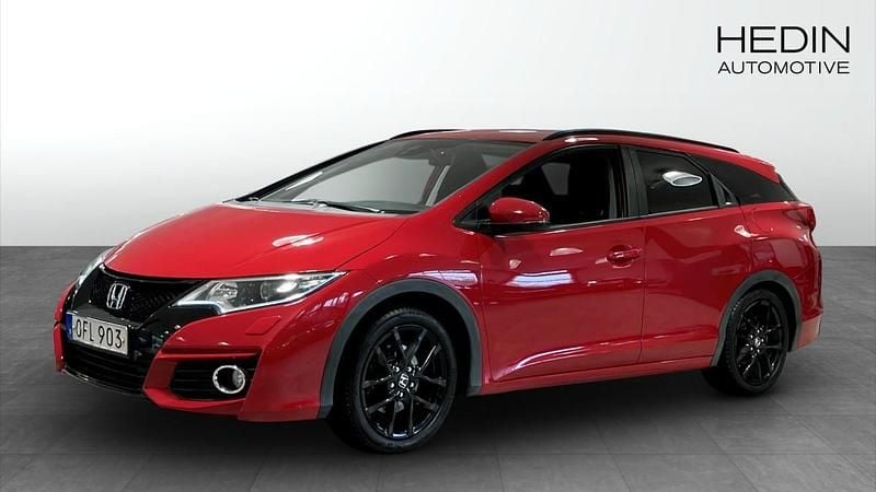 Röd (red) Begagnad 2016 Honda Civic Kombi | 119 900 kr - Bild 1/4