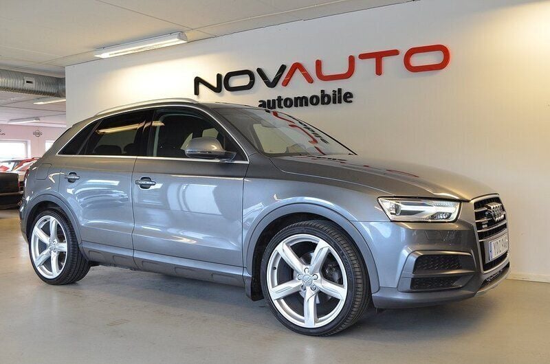 Monsungrå metallic Begagnad 2016 Audi Q3 Design SUV | 184 900 kr (Marknadspris) - Bild 1/4