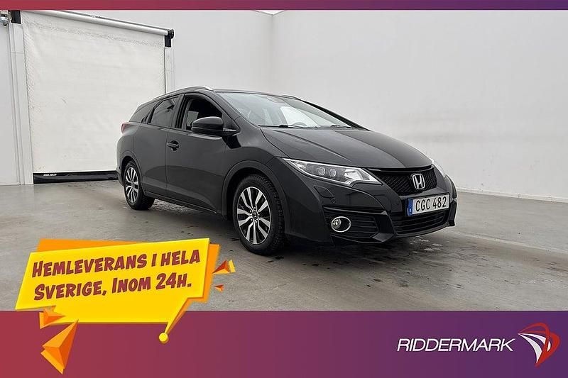 Svart Begagnad 2015 Honda Civic Kombi | 118 800 kr - Bild 1/3