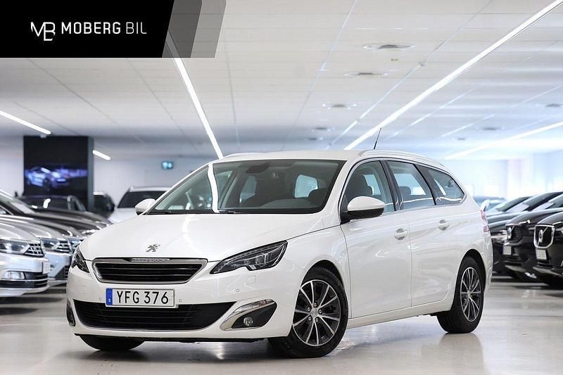 Vit Begagnad 2016 Peugeot 308 Allure Kombi | 109 900 kr (Marknadspris) - Bild 1/3